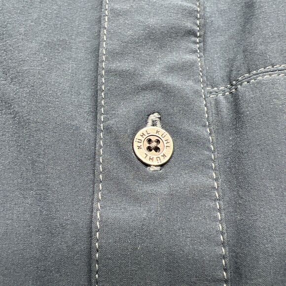 KUHL Men's Renegade Tufflex Navy Blue Short Sleeve Stretch Performance Shirt XL - Picture 7 of 11